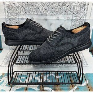 Cole Haan 2 ZERØGRAND Stitchlite Oxford Wingtip Blk/Magnet C27563 Mens Size 10